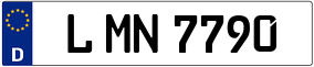 Trailer License Plate